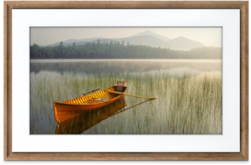 Picture of 21,5inch (55 cm) Canvas, Dark Wood Frame