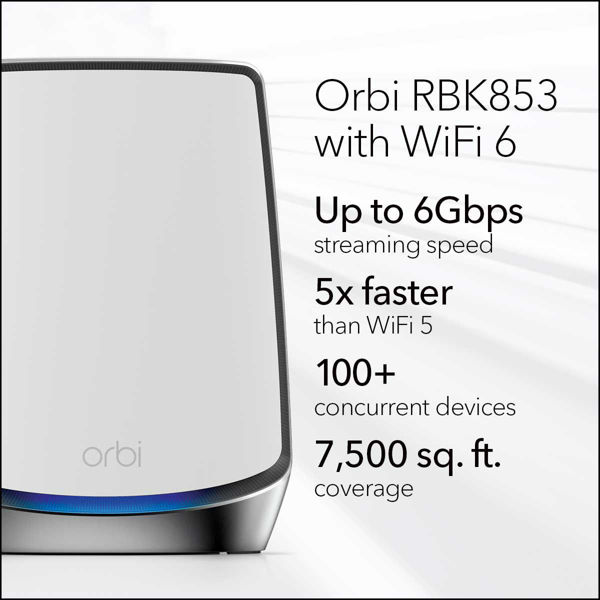 Picture of AX6000 WiFi 6 Whole Home Mesh WiFi System (RBK853)
