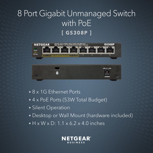 Picture of 8-Port PoE Gigabit Ethernet Switch