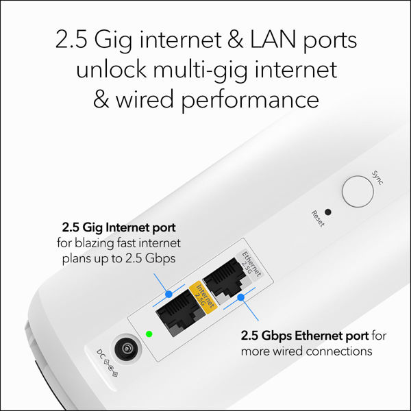 Picture of NETGEAR Router Orbi 370 Series Dual-Band WiFi 7 Mesh 3-Pack(RBE373)