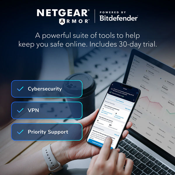 Picture of NETGEAR Router Orbi 370 Series Dual-Band WiFi 7 Mesh 3-Pack(RBE373)
