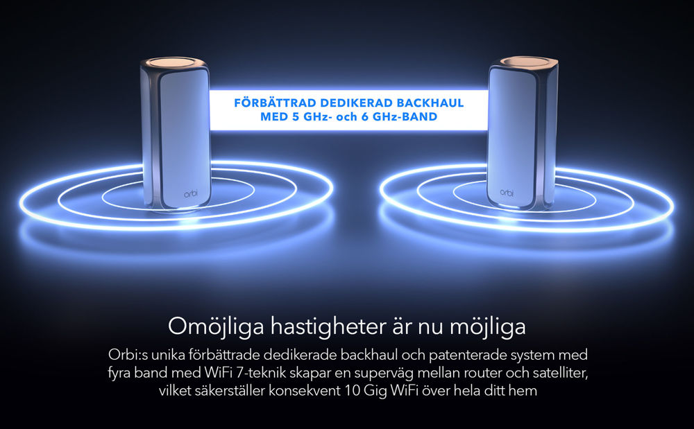 BE27000 Quad Band WiFi 7 Mesh system (RBE972S)