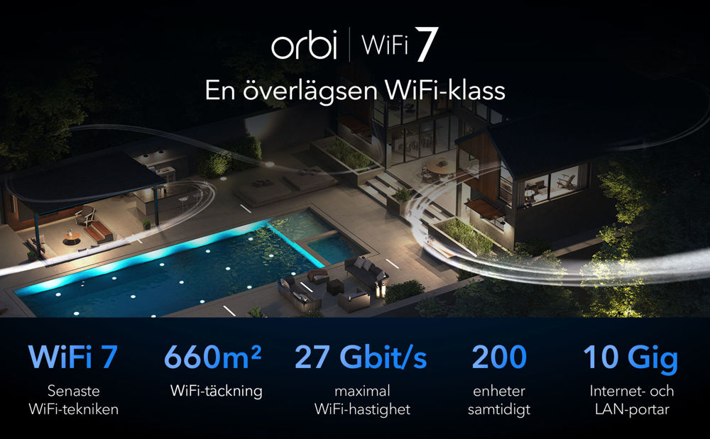 BE27000 Quad Band WiFi 7 Mesh system (RBE973SB)