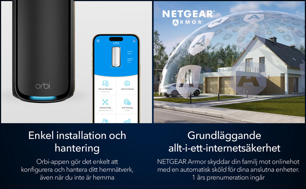 BE27000 Quad Band WiFi 7 Mesh system (RBE973SB)