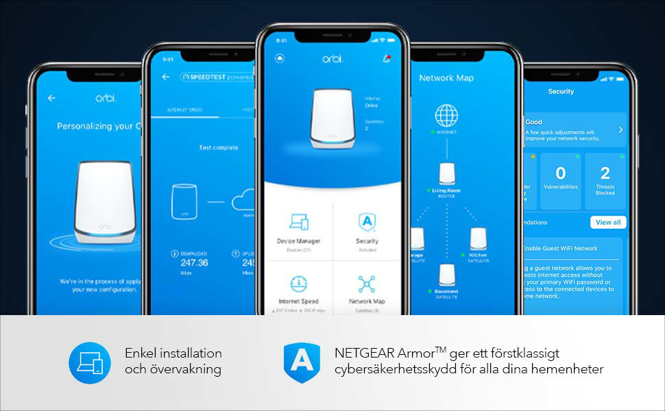 AX6000 WiFi 6 Whole Home Mesh WiFi System (RBK855)