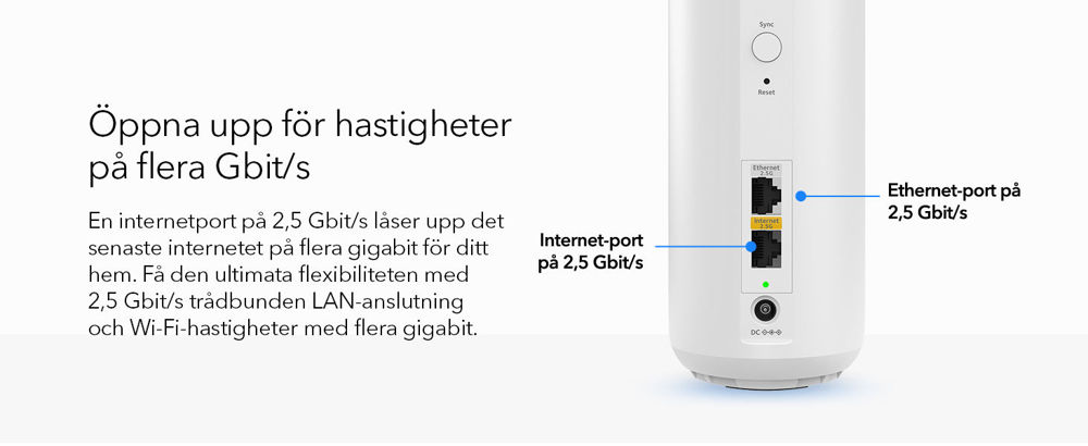 NETGEAR Router Orbi 370 Series Dual-Band WiFi 7 Mesh 3-Pack(RBE373)