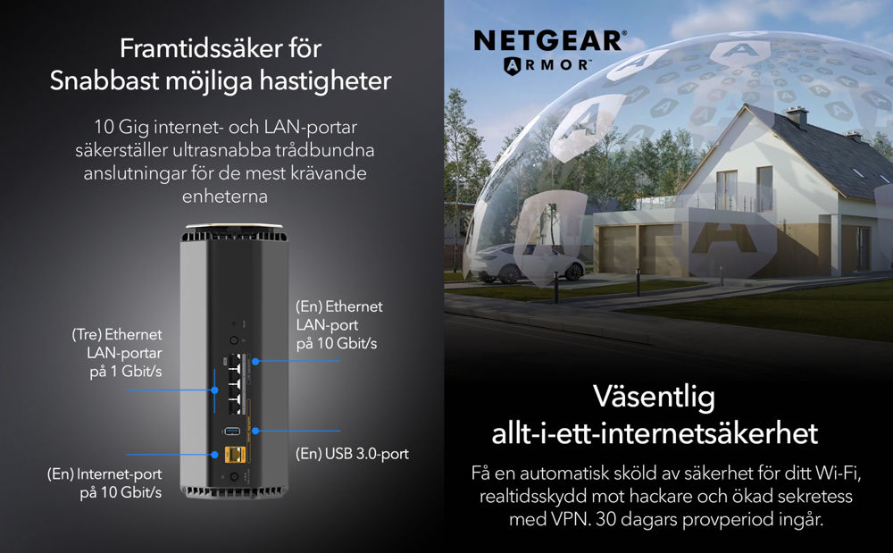 Nighthawk Tri-Band Wi-Fi 7-router – BE18000